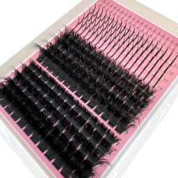 15Rows Lash Clusters Spikes Eyelash Extensions Spiky Lashes Extension Thick Individual Cluster Lashes with Spikes&Bottom Lashes