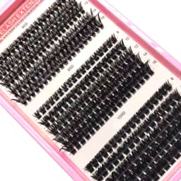 15Rows Lash Clusters Spikes Eyelash Extensions Spiky Lashes Extension Thick Individual Cluster Lashes with Spikes&Bottom Lashes