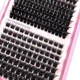 15Rows Lash Clusters Spikes Eyelash Extensions Spiky Lashes Extension Thick Individual Cluster Lashes with Spikes&Bottom Lashes