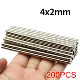 4x2mm Super Strong Neodymium Magnet N35 NdfeB Permanent Magnetic imanes Round Powerful Magnets Refrigerator