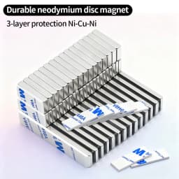 Powerful Neodymium Magnet With double-sided adhesive N35 NdfeB Permanent Magnetic imanes Block Super Strong Fridge Magnets