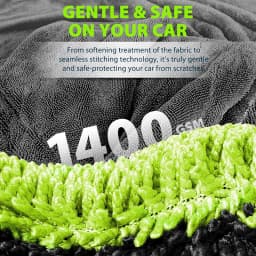 1400GSM Heavy Duty Car Drying Towel 60x120cm Oversized Double-Side Cleaning Cloth Super Absorbent Ultra-Soft Scratch-Free Towel