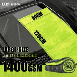 1400GSM Heavy Duty Car Drying Towel 60x120cm Oversized Double-Side Cleaning Cloth Super Absorbent Ultra-Soft Scratch-Free Towel