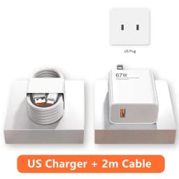 67W USB Fast Charger for Xiaomi 14 13 12 11 10 Ultra Redmi Note 12T 13 Pro Turbo Quick Charge Type C Cable Fast Charging Adapter