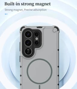 Anti-slip Bumper Armor Magnetic Phone Case For Samsung S24 S25 S26 Plus S23 Ultra A56 A55 A54 A35 A34 A25 A15 For Magsafe Cover