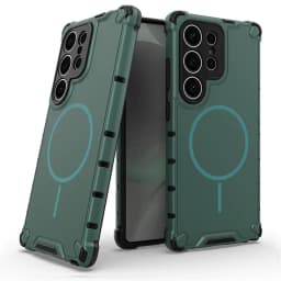 Anti-slip Bumper Armor Magnetic Phone Case For Samsung S24 S25 S26 Plus S23 Ultra A56 A55 A54 A35 A34 A25 A15 For Magsafe Cover