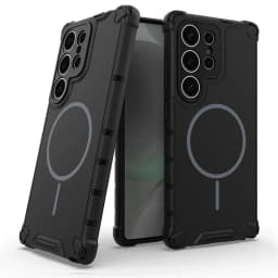 Anti-slip Bumper Armor Magnetic Phone Case For Samsung S24 S25 S26 Plus S23 Ultra A56 A55 A54 A35 A34 A25 A15 For Magsafe Cover