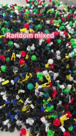 500/200/100Pcs 30 Kinds Universal Mixed Auto Fastener Car Bumper Clips Retainer Car Fastener Rivet Door Panel Liner for All Car