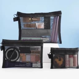 1/3pcs Mesh Clear Cosmetic Bags Small Large Black Makeup Bag Portable Travel Toiletry Organizer Case Lipstick Storage Pouch