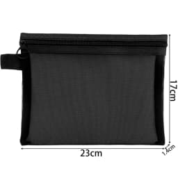 1/3pcs Mesh Clear Cosmetic Bags Small Large Black Makeup Bag Portable Travel Toiletry Organizer Case Lipstick Storage Pouch