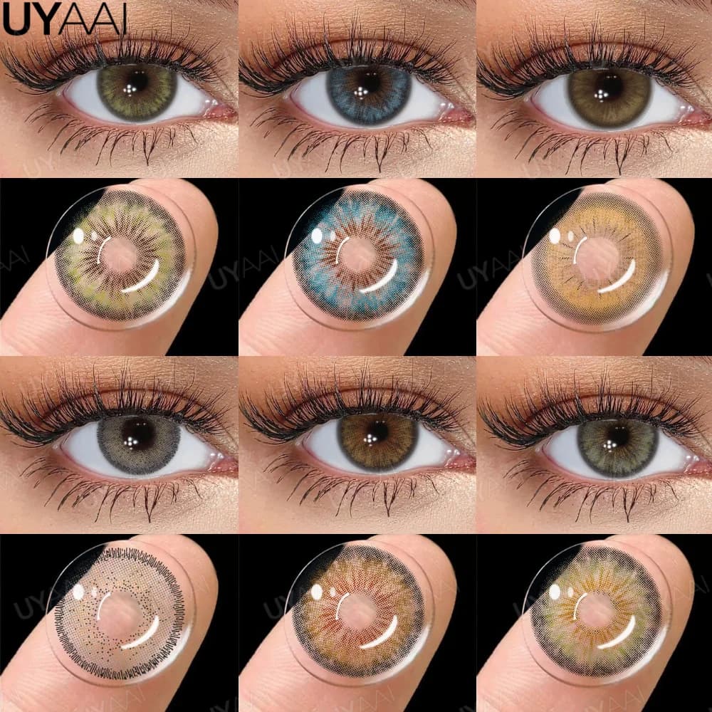 UYAAI Cleopatra Series NEW Colored Pupils Makeup Green Contact Lenses Beauty Women Colored Pupils Cosmetic Brown Natural Pupils