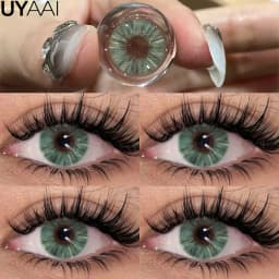 UYAAI Cleopatra Series NEW Colored Pupils Makeup Green Contact Lenses Beauty Women Colored Pupils Cosmetic Brown Natural Pupils