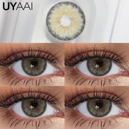 UYAAI Cleopatra Series NEW Colored Pupils Makeup Green Contact Lenses Beauty Women Colored Pupils Cosmetic Brown Natural Pupils