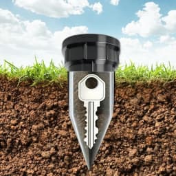 Garden Key Hider, Realistic Underground Watering Can Key Safe, No Battery Needed, Durable Plastic for Outdoor Garden Security