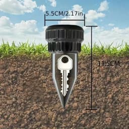 Garden Key Hider, Realistic Underground Watering Can Key Safe, No Battery Needed, Durable Plastic for Outdoor Garden Security