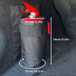 Durable Car Fire Extinguisher Organizer Trunk Storage Bag, Backseat Storage & Trunk Mount Bracket for Fire Extinguisher Storage