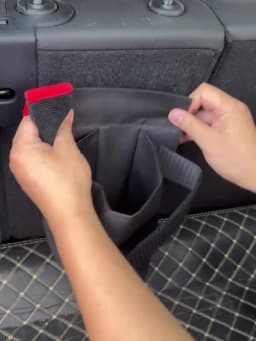 Durable Car Fire Extinguisher Organizer Trunk Storage Bag, Backseat Storage & Trunk Mount Bracket for Fire Extinguisher Storage