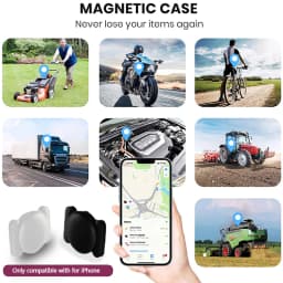 1/ 4Pack GPS Tracker Strong Magnetic Car Vehicle Tracking Anti-loss Positioning Device Car Locator work with Apple Find My APP