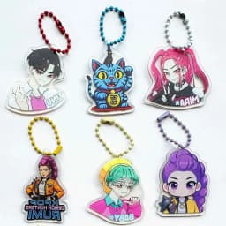 32 Pack Blind Bag Acrylic Keychain Mystery Grab Bag for School Backpack Anime Kids Gift Collectibl