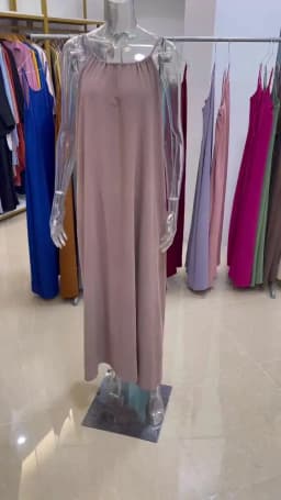 New Arrival Women's Strapless Backless Long Loose Home Dress Comfortable Sleepwear Casual Maxi Dress