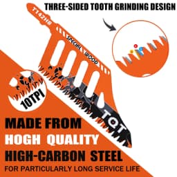 Jigsaw Blade Extra Long Heavy Duty Scroll Saw Blades T-Shank Fine Coarse Teeth for Wood Aluminum Tight Spaces
