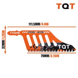 Jigsaw Blade Extra Long Heavy Duty Scroll Saw Blades T-Shank Fine Coarse Teeth for Wood Aluminum Tight Spaces
