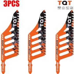 Jigsaw Blade Extra Long Heavy Duty Scroll Saw Blades T-Shank Fine Coarse Teeth for Wood Aluminum Tight Spaces
