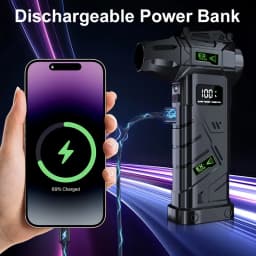 Powerful Violent Fan 1000000RPM Turbo Air Blower 380G Thrust High Speed Brushless Turbo Jet Blower With LED Lighting
