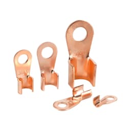 10/50PCS Copper OT Terminal Non-Insulated Wire Connector Bare Electrical Cable Terminals Lug Battery Ring Crimp Terminal 10-100A