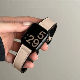 Leather+Silicone Strap For Apple Watch Band Ultra 49mm 44mm 45mm 41mm 46mm 40mm 42mm Magnetic Bracelet iwatch Series 10 9 8 7 6
