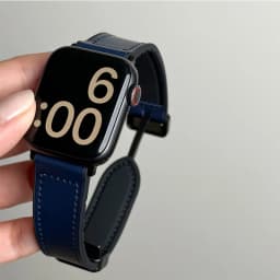 Leather+Silicone Strap For Apple Watch Band Ultra 49mm 44mm 45mm 41mm 46mm 40mm 42mm Magnetic Bracelet iwatch Series 10 9 8 7 6