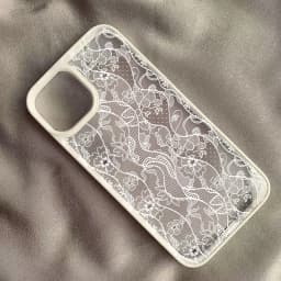 Vintage White Lace Floral Phone Case for iPhone 18 Pro 17 16 15 14 13 11 12 13 Pro Max 16E Air X XR XS 7 8 Plus Protective Cover