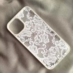 Vintage White Lace Floral Phone Case for iPhone 18 Pro 17 16 15 14 13 11 12 13 Pro Max 16E Air X XR XS 7 8 Plus Protective Cover