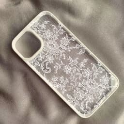 Vintage White Lace Floral Phone Case for iPhone 18 Pro 17 16 15 14 13 11 12 13 Pro Max 16E Air X XR XS 7 8 Plus Protective Cover