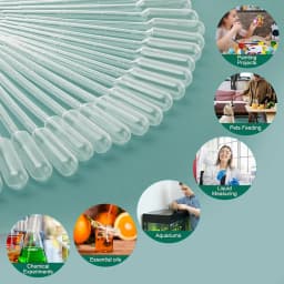 10/100Pcs Plastic Pipettes 3ml Transparent Transfer Pipette Droppers Epoxy Resin Casting Scientific Experiment Liquid Extraction