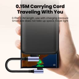 15CM 30CM Dual Elbow Type C to Type C Cable 90 Degree Short Power Bank Fast Charging USB C Data Cord  For iPhone 15 16 Samsung