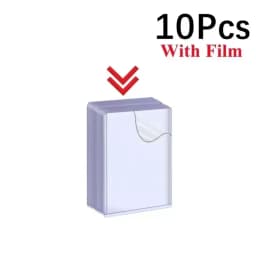 1/25/50Pcs Transparent Korean Kpop Card Sleeve with Protective Film Clear Card Holder Idol Photo Game Card Cover 35PT
