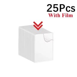 1/25/50Pcs Transparent Korean Kpop Card Sleeve with Protective Film Clear Card Holder Idol Photo Game Card Cover 35PT
