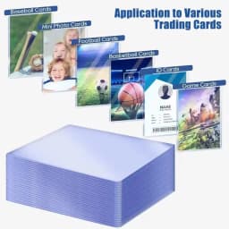 1/25/50Pcs Transparent Korean Kpop Card Sleeve with Protective Film Clear Card Holder Idol Photo Game Card Cover 35PT
