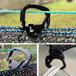 30PCS Shade Cloth Clips - Heavy Duty Hooks for Shade Net, Garden, Greenhouse & Outdoor Use - Adjustable & Portable
