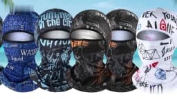 Summer Cool Balaclava Ice Silk Cycling Full Face Cap Sun Anti-UV Protection Sports Face Cover Headwear Bike Motorcycle Men's Hat