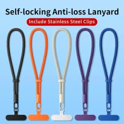 Universal Phone Lanyard with Clip Upgraded Anti-Drop 360° Rotation Adjustable Neck/Crossbody Strap for All Phone Cases
