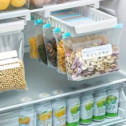 45PCS Food Storage Leakproof Reusable Stand Up Zip Shut Bags Cup Fresh Food Storage Bag Refrigerator Fresh Wrap