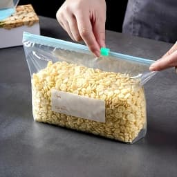 45PCS Food Storage Leakproof Reusable Stand Up Zip Shut Bags Cup Fresh Food Storage Bag Refrigerator Fresh Wrap