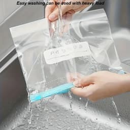 45PCS Food Storage Leakproof Reusable Stand Up Zip Shut Bags Cup Fresh Food Storage Bag Refrigerator Fresh Wrap