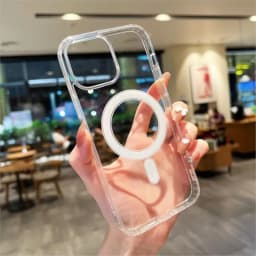 Magnetic Original Clear Case For iPhone 17 16 15 14 Plus 13 12 mini 11 Pro Max 16E 17E Funda For Magsafe Transparent Cover