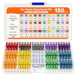 300/180/120pcs Car Blade Fuse Assortment Kit Auto Truck Automotive Medium Small Fuse Mixed Motorcycle Circuit Fuse With Box