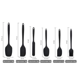 Silicone Kitchenware 6-Piece Set, Cream Scraper, Spatula, Oil Brush, Size Scraper Set Baking Tool, Non-Integrated Hand