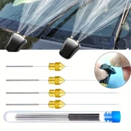 10Pcs Car Windscreen Jet Nozzle Washer Tool Stainless Steel Wiper Nozzle Cleaning Kit For 3D Printer Jets,Gas Stoves,Shower Head