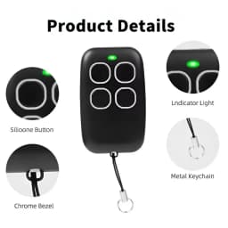 Multi-frequency 280MHz-868MHz Copier Transmitter Compatible with TOP432NA, TOP432EV, TOP432EE Garage Door Remote Manual Button